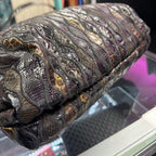 Sharif Vtg Woven Reptile Tassel Detail Messenger