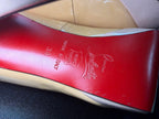 38/8 Christian Louboutin Patent Leather Platform Bianca Pumps