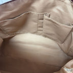 Coach Peyton Nancy Satchel Saffiano Leather silver