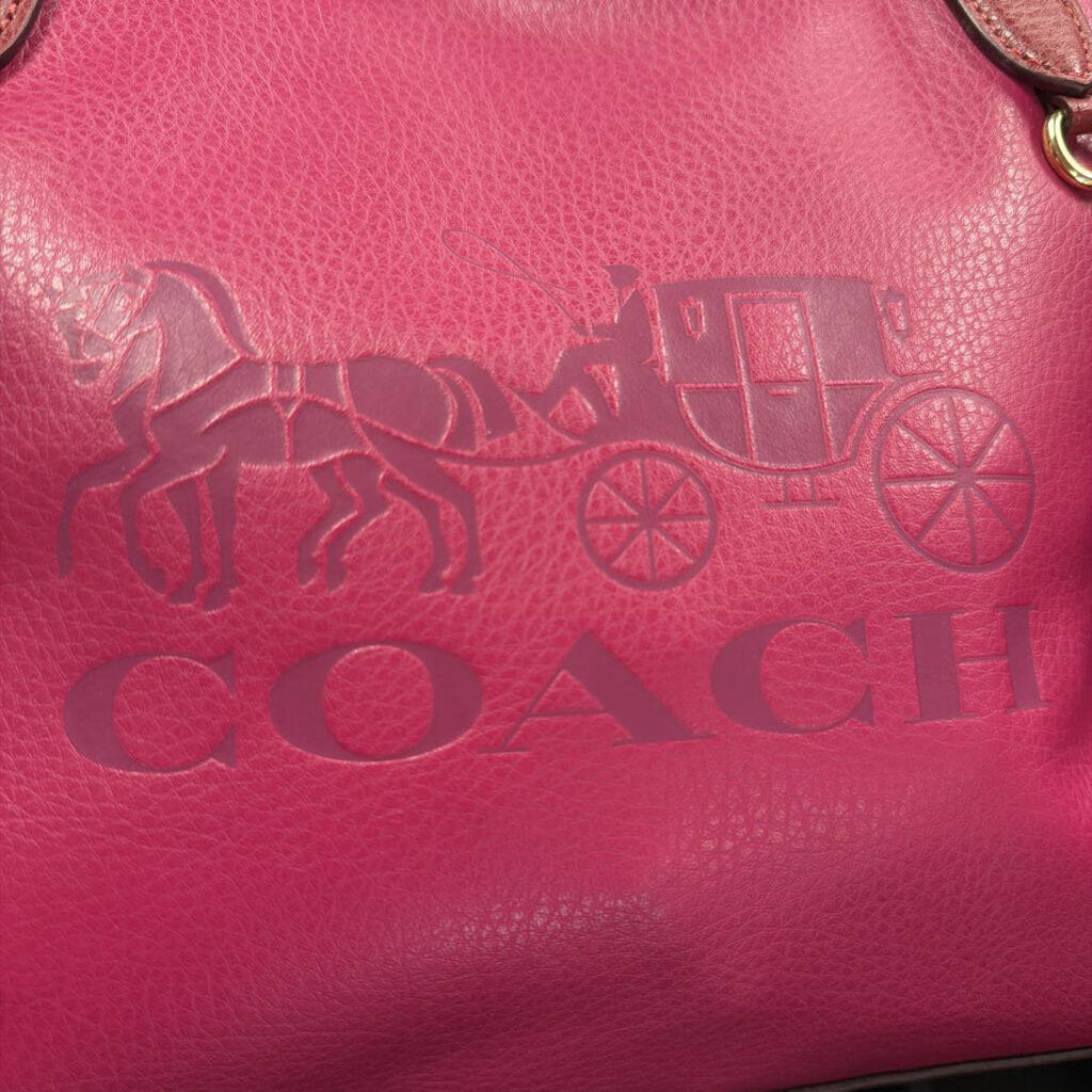 Coach Coach Pink Violet Colorblock With Horse & Carriage Tote Bag 27