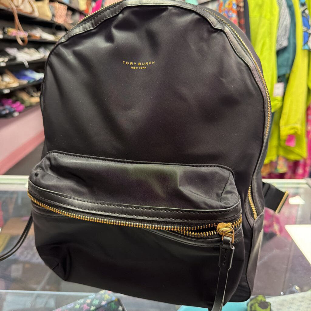 Tory Burch Perry Nylon Backpack Front Zip Pocket