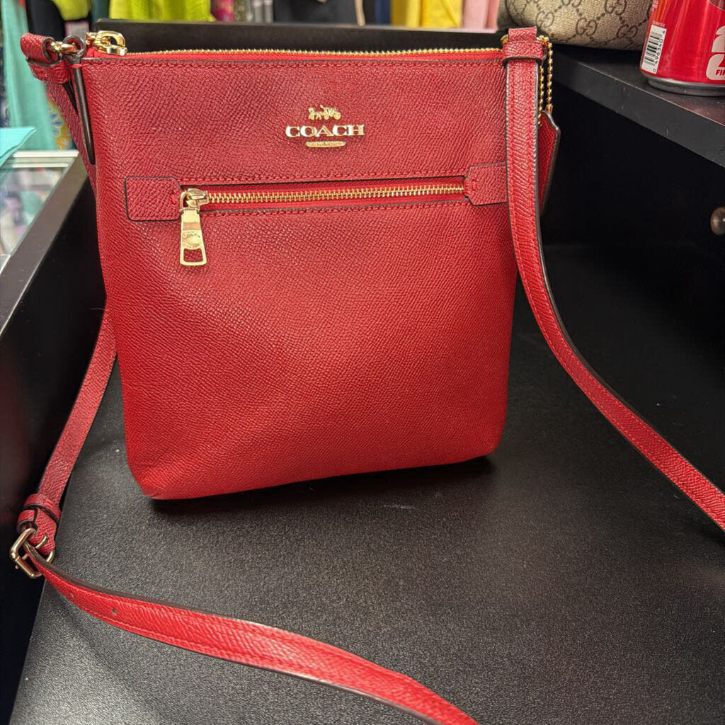 Coach Rowan File Bag Crossgrain Leather