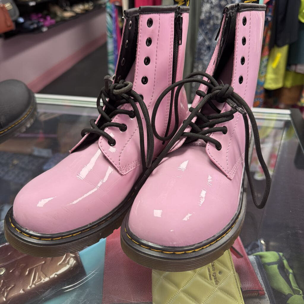 6 Dr Martens J1460 Patent Lamper Boots