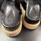 38/8 Alexandre Birman Vicky Knotted Leather Sandal