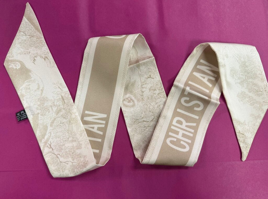 Christian Dior Mitzah Retired Silk Twilly