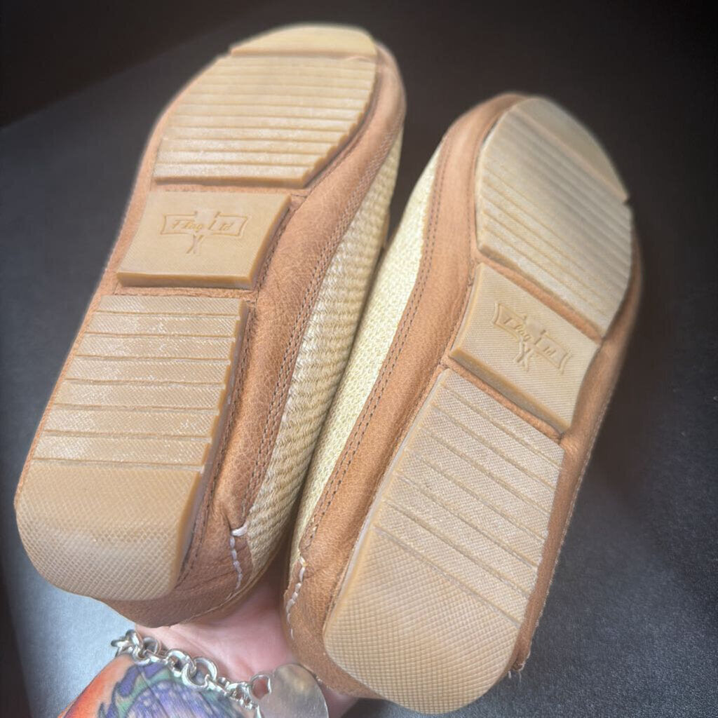 9.5 Flag Ltd Nappa Glove Leather Trim Woven Loafer