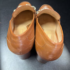 9.5 Antonio Melani Chain Loafer Wooden Heel