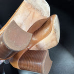 9.5 Antonio Melani Chain Loafer Wooden Heel