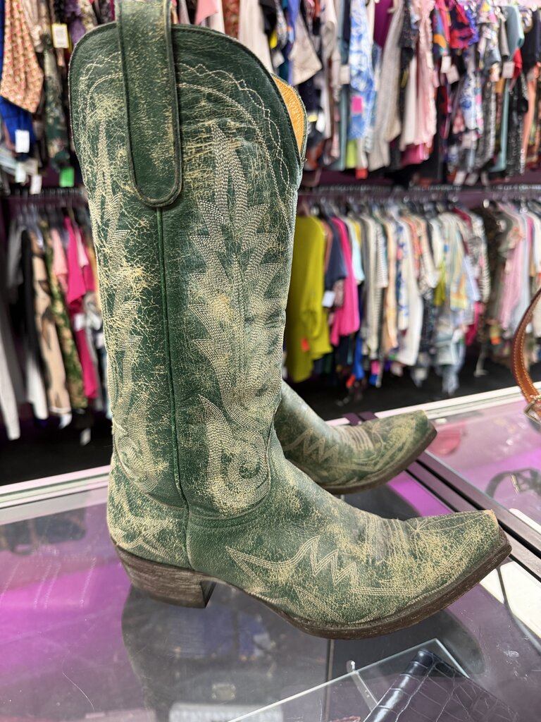 9.5B Old Gringo Mayra Boot in Distressed Leather Cowboy Boot