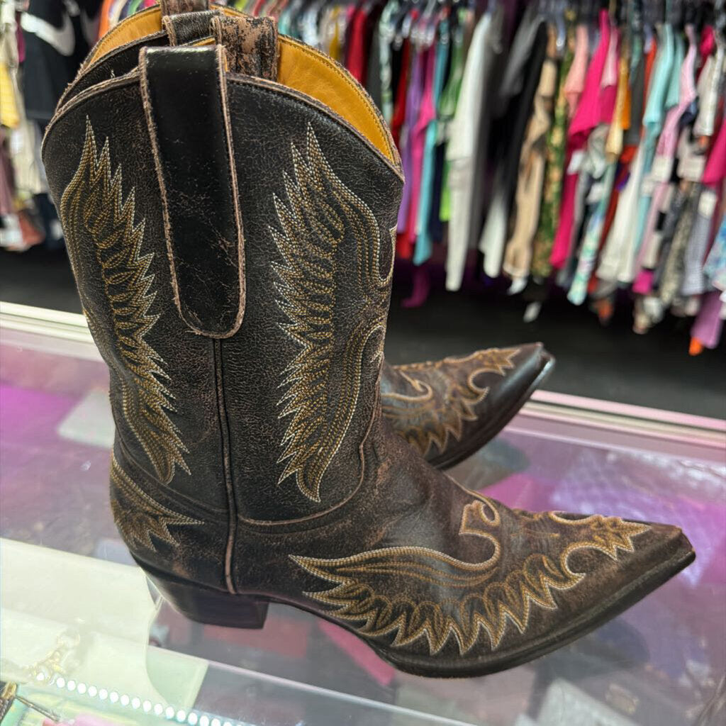10B Old Gringo Leather Western Boots Eagle