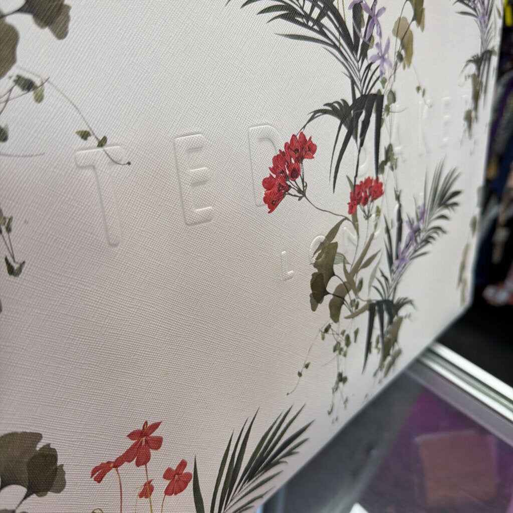 Ted Baker Icon Tote Bag Botanical Print White Background