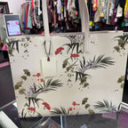 Ted Baker Icon Tote Bag Botanical Print White Background