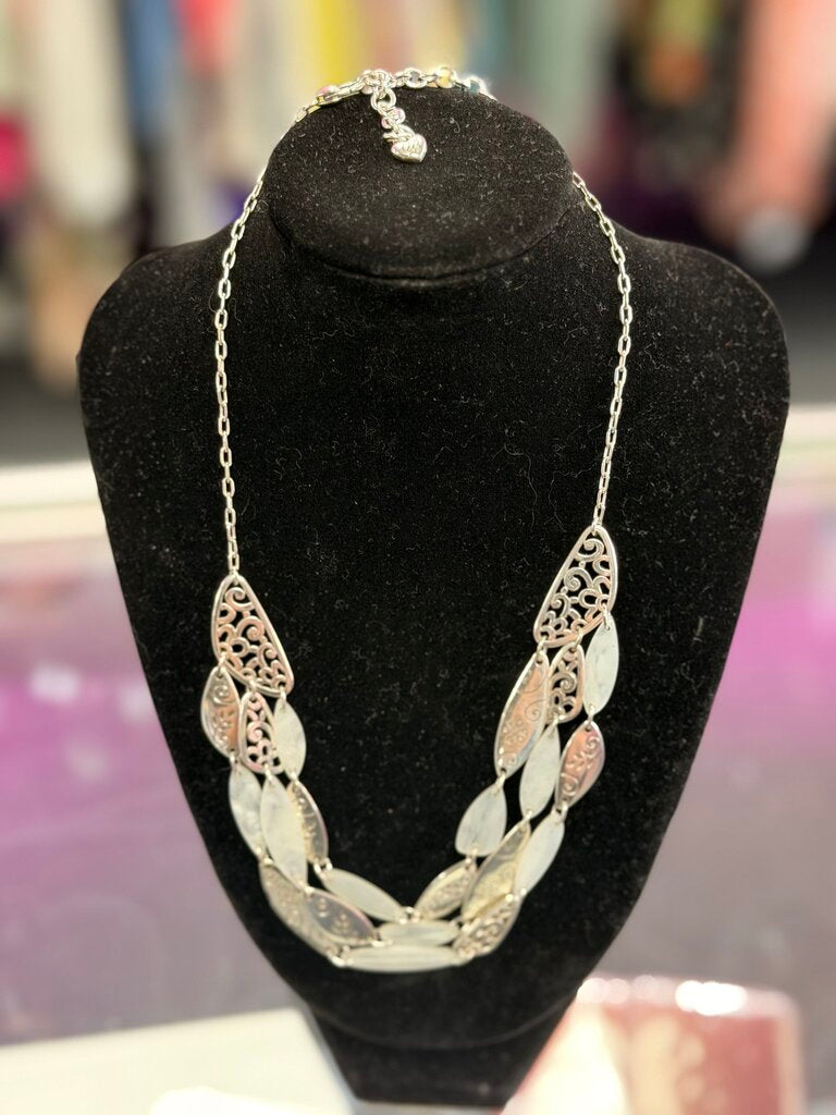 Brighton Mirabella Multi-Strand Silver Plated Filigree Necklace