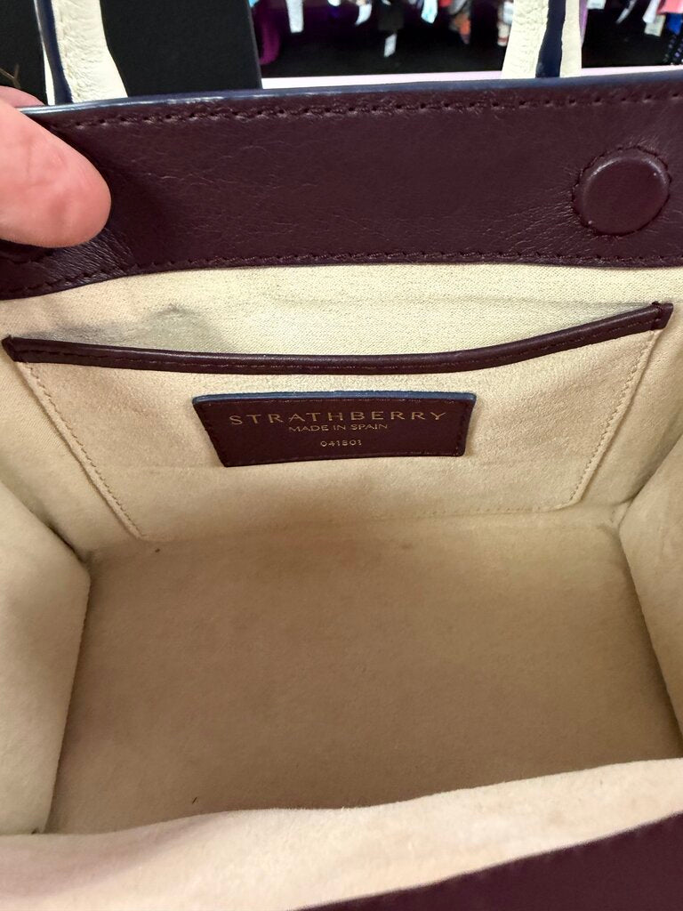 Strathberry Nano Tote Tricolor Leather