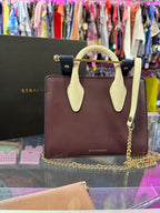 Strathberry Nano Tote Tricolor Leather