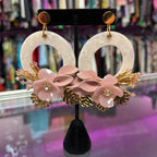 KATE SPADE ♤ NEW YORK "SLICE OF STONE STATEMENT DOOR KNOCKER EARRING" NWT $128