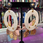 KATE SPADE ♤ NEW YORK "SLICE OF STONE STATEMENT DOOR KNOCKER EARRING" NWT $128
