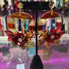 KATE SPADE ♤ NEW YORK "SLICE OF STONE STATEMENT DOOR KNOCKER EARRING" NWT $128