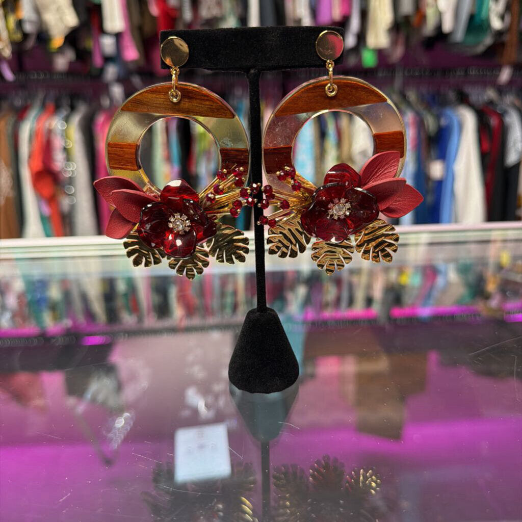 KATE SPADE ♤ NEW YORK "SLICE OF STONE STATEMENT DOOR KNOCKER EARRING" NWT $128