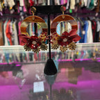 KATE SPADE ♤ NEW YORK "SLICE OF STONE STATEMENT DOOR KNOCKER EARRING" NWT $128