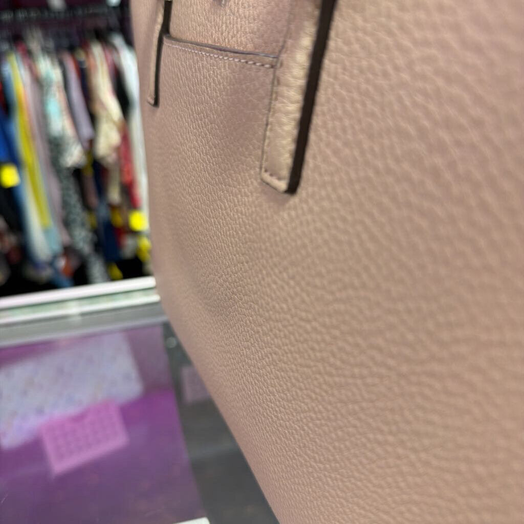 Tory Burch Georgia Double Zip Satchel Light Pink SOLD OUT Retail $558 Strap Indention noted