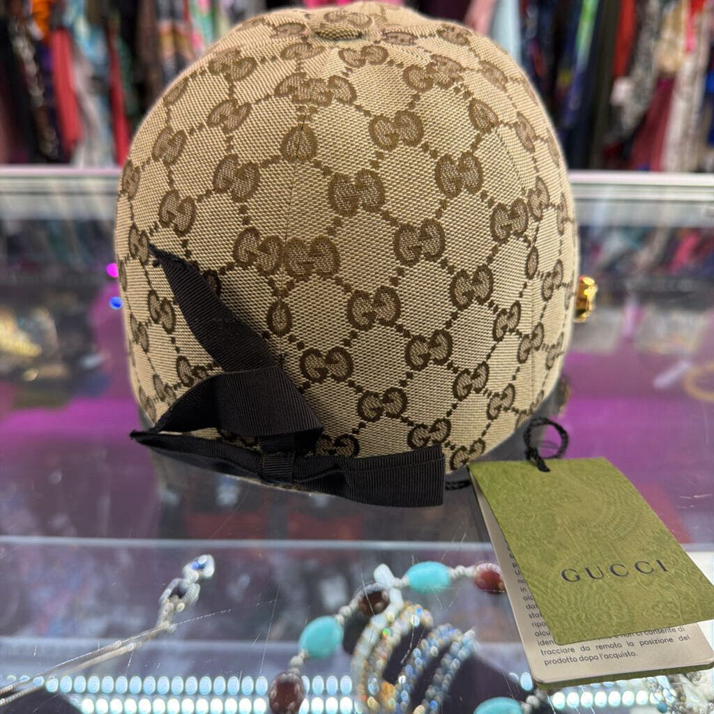 Gucci Monogram Torchon Ambassador Lady Cap Braided Rope