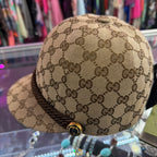 Gucci Monogram Torchon Ambassador Lady Cap Braided Rope