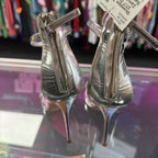 37/7 Giuseppe Zanotti Harmony Sandals In Metallic Leather