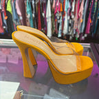 7 Schutz Lizah Vinyl Platform Sandal