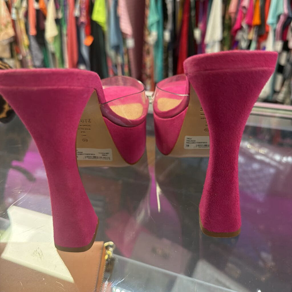 7 Schutz Lizah Vinyl Platform Sandal