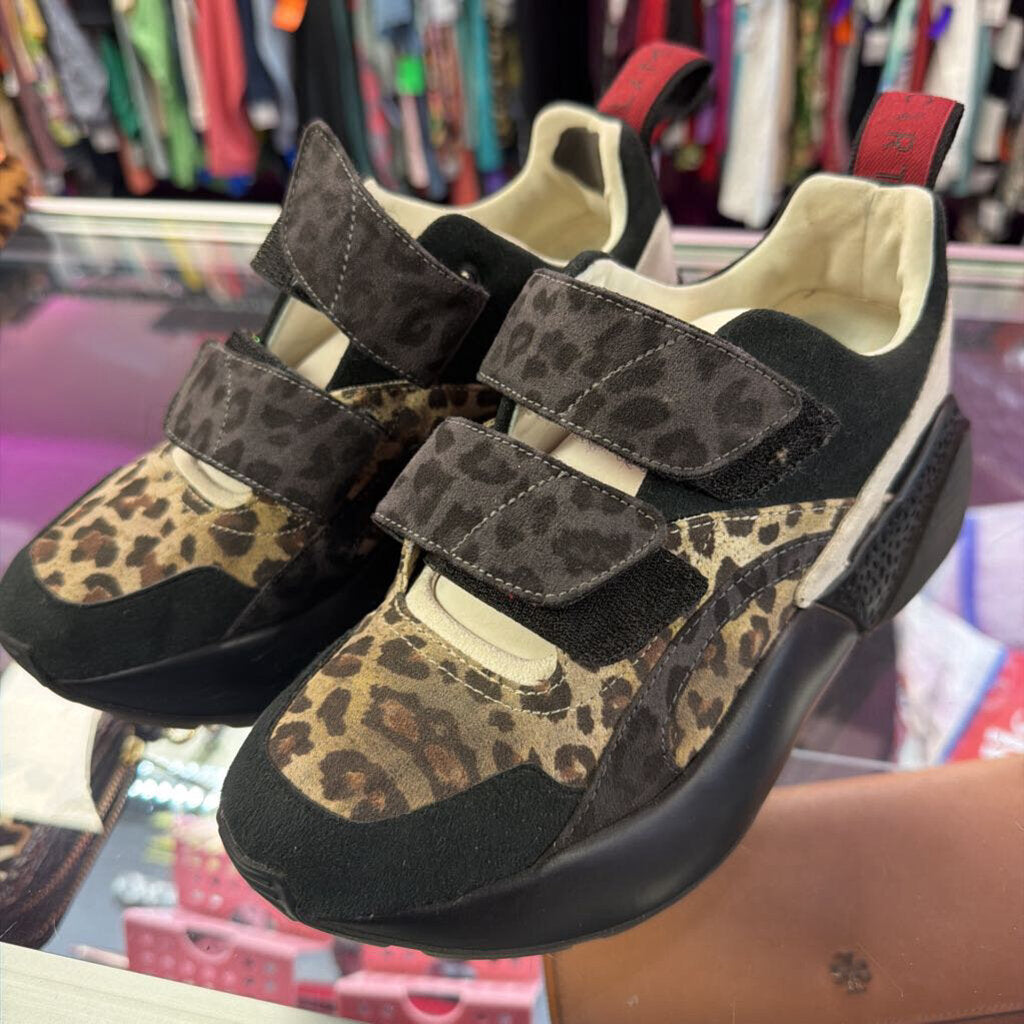 7.5 Stella McCartney Eclypse Chunky Animal PrintVelcro Sneaker