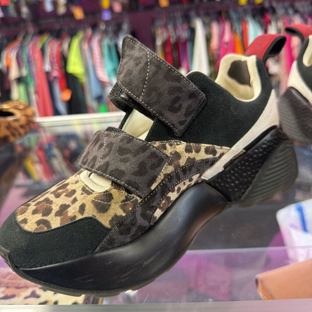 7.5 Stella McCartney Eclypse Chunky Animal PrintVelcro Sneaker