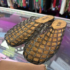 7 MIA Darby Jelly Clog Netted Flats PVC Cork