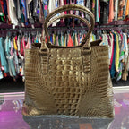 Brahmin Joan Croc Embossed Tote