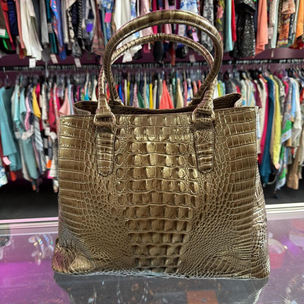 Brahmin Joan Croc Embossed Tote