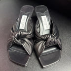 37/6 Jimmy Choo Avenue 85 Leather Mule Knot Detail