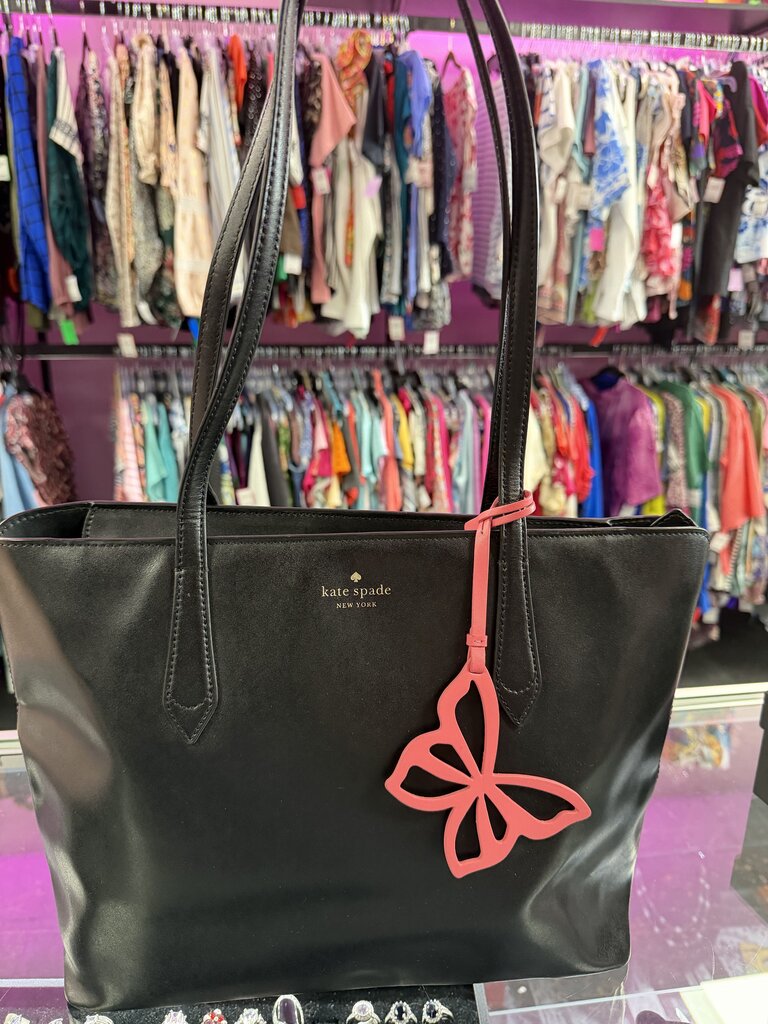 Kate Spade Marlee Small Smooth Leather Finish Pink Butterfly Charm
