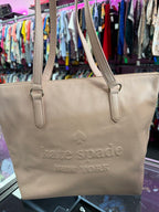 Kate Spade Larchmont Avenue Tote Pebbled Leather Embossed Logo