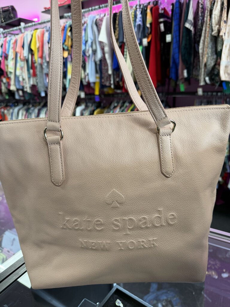 Kate Spade Larchmont Avenue Tote Pebbled Leather Embossed Logo