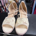 9.5 Unknown Lace Floral Ankle Strap Espadrille