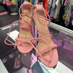 10 Lulus Woven Detail Ankle Strap Heel
