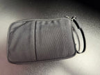 Gucci Pouch/Clutch Bag Strap Nylon Leather Black Zipper GG