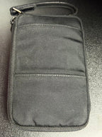 Gucci Pouch/Clutch Bag Strap Nylon Leather Black Zipper GG