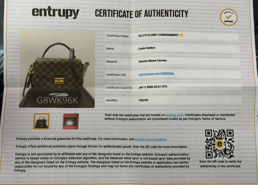 Louis Vuitton Damier Croisette Ebene