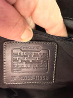 Coach Vintage Hampton Monogram Canvas Leather Trim