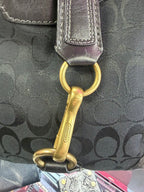 Coach Vintage Hampton Monogram Canvas Leather Trim