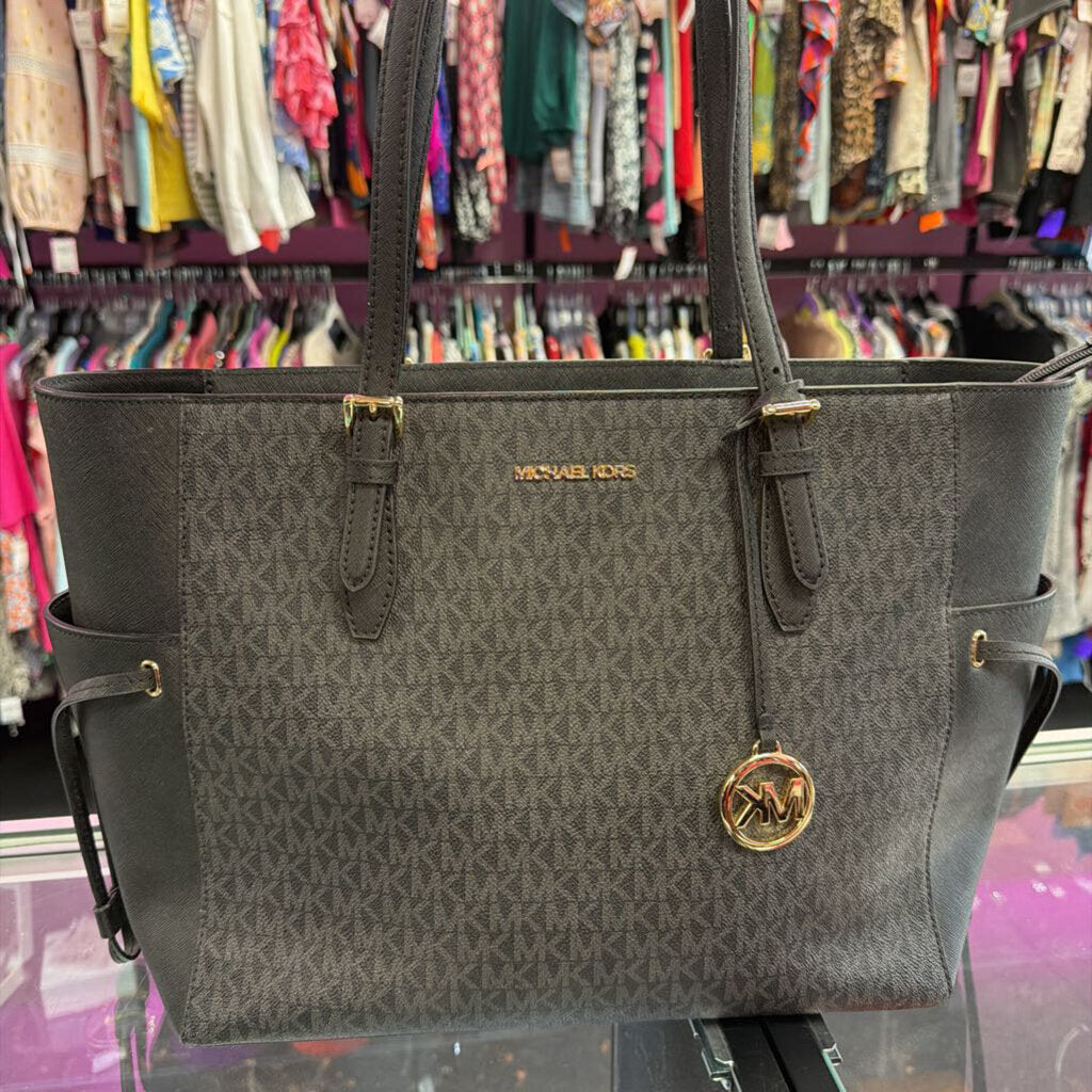Michael Kors Gilly Drawstring Signature PVC Large Tote