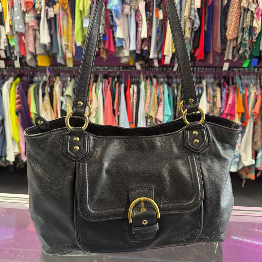 Coach Campbell Belle Carryall Leather Shoulder Bag