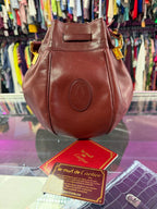 Cartier Must De Cartier Leather Bucket Shoulder Bag