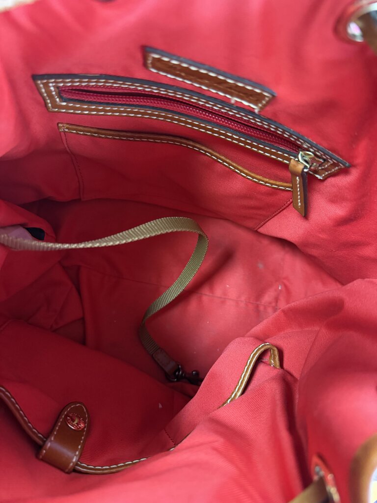 Dooney & Bourke Amiee Drawstring Bucket Bag Pebbled Grain Leather